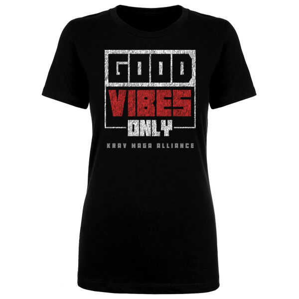 GOOD VIBES ONLY - WOMEN'S FITTED T-SHIRT Thumbnail